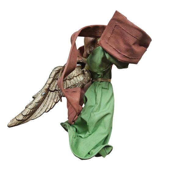 Vintage Paper Mache Kurt Adler Angel 5 inch Ornament Box Christmas Holiday - Picture 5 of 8